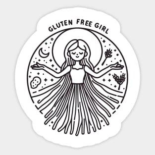 Gluten Free Girl Sticker